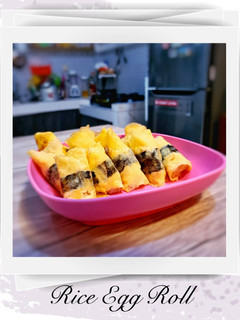 Foto resep Rice Egg Roll (Nasi Telur Gulung)