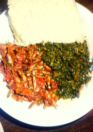 A picture of Fried Dagaa(Omenaa).