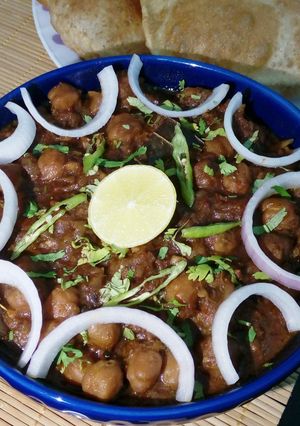 A picture of Punjabi Chole.