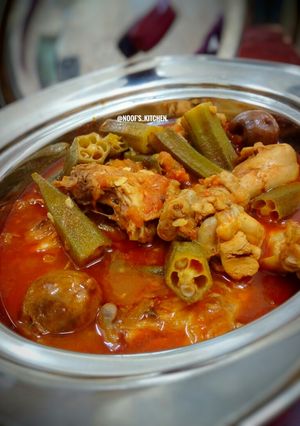 Foto resep Marak Okra & Ayam / Maraq Bamia bil dujaj