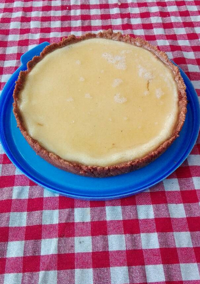 Una foto de Tarta de queso con chocolate blanco y miel