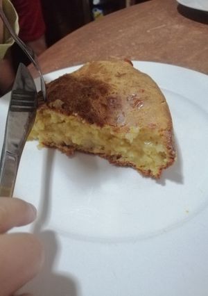 Una foto de Torta salada de calabacín y queso 🎃 🧀