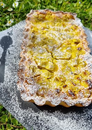 Une photo de Tarte à la rhubarbe 😍