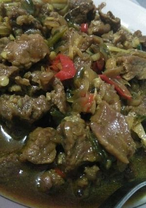 Foto resep Tumis daging cabe hijau