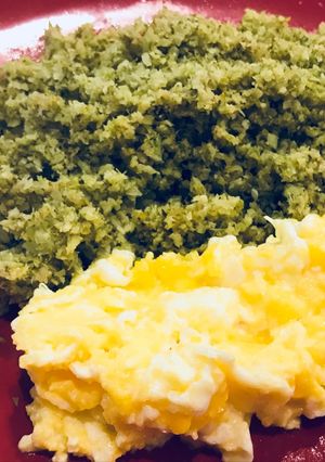 Una foto de Arroz de brócolis como guarnición