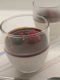 Panna cotta με επικάλυψη ganache σοκολάτας