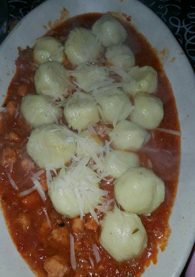 Una foto de Ñoquis rellenos