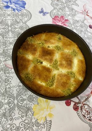 صورة لوصفة بسبوسة القشطة بطريقتي 🥰
