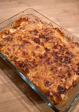 Une photo de Gratin butternut chèvre