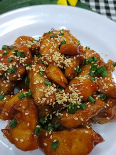 A picture of Chicken Breast with Orange Sauce.