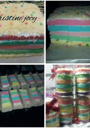 Foto resep Rainbow Steam Cake