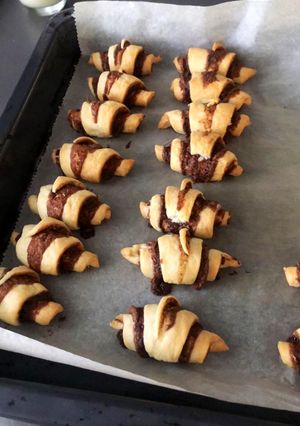Une photo de Mini croissants à la pâte à tartiner