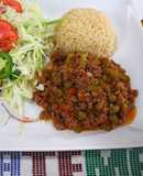 Picadillo de carne molida con verduras