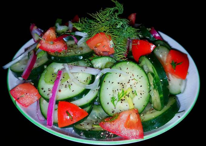 Recipe of Speedy Mike&#39;s Tangy Cucumber Salad