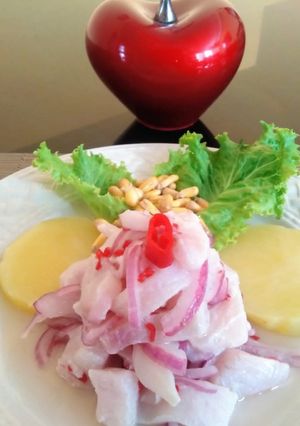 Una foto de Ceviche de pescado