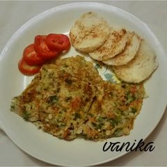 A picture of Vegetables masala omelette.