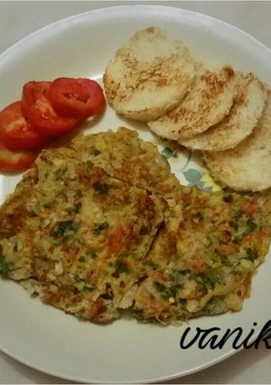 A picture of Vegetables masala omelette.