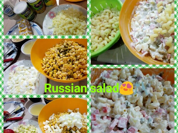 Easy Way Make Recipe Russian salad that is Can Pamper Your Tongue, Perfect}