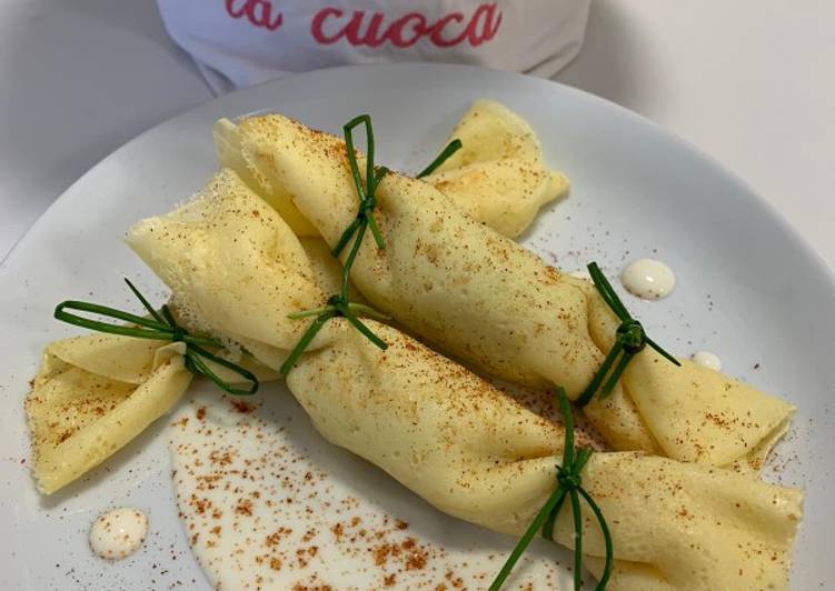 Caramelle di crespelle ricotta e spinaci