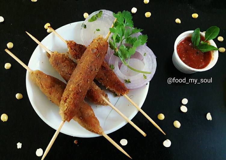 Soya Sattu Seekh Kebab