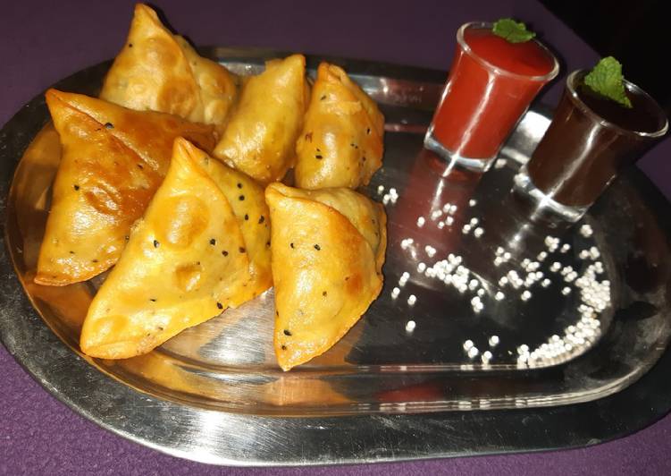 Recipe of Quick Sabudana minty flavour samosa
