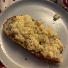 A picture of Scrambled eggs with love.