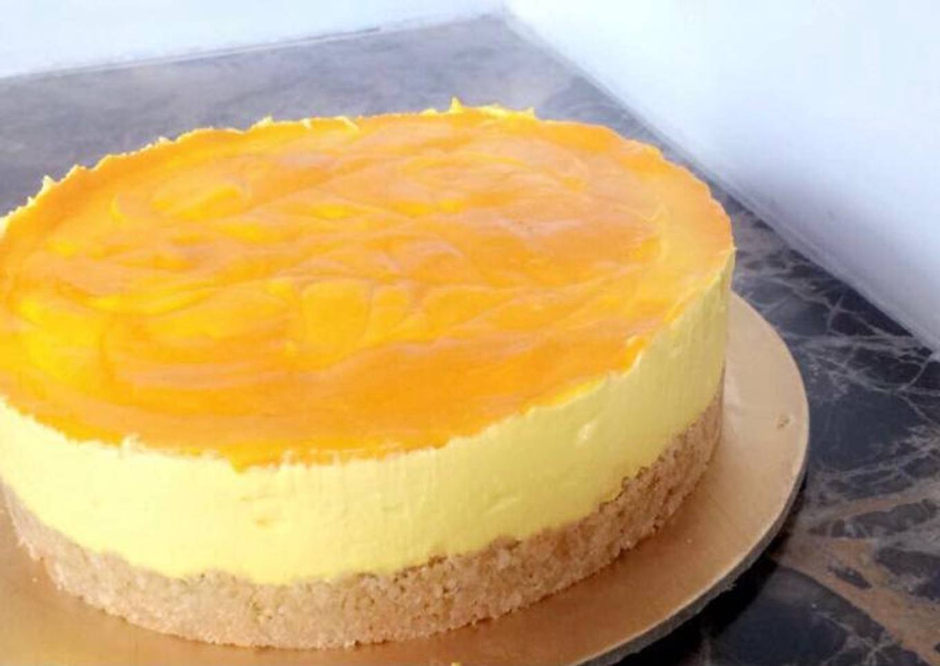 No bake Mango Cheese cake