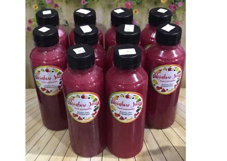 Resep Diet Juice Strawberry Raspberry Apple Purple Cabbage yang Enak Banget