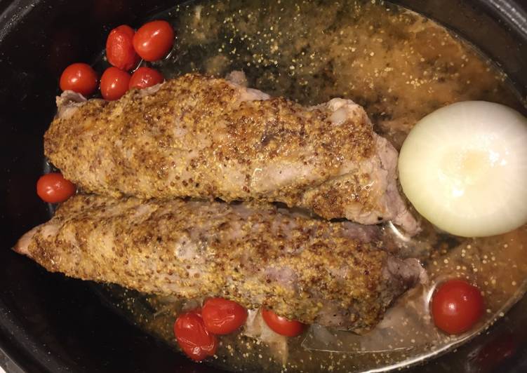 Simple Way to Prepare Speedy Dijon and Brown Sugar Glazed Pork Loin