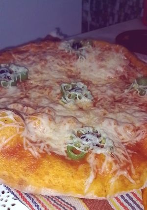 صورة لوصفة بيتزا 🍕