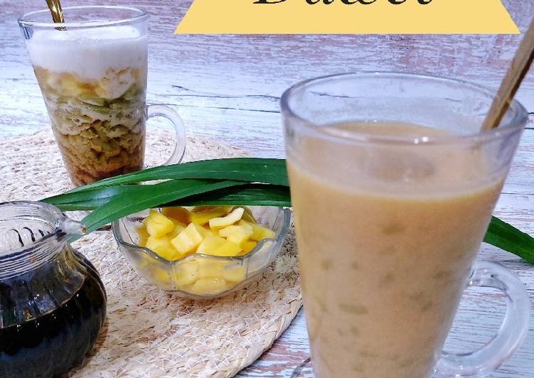 Bagaimana Membuat Es Cendol Tepung Beras Pandan Asli, Enak Banget