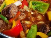 A picture of sweet meatballs