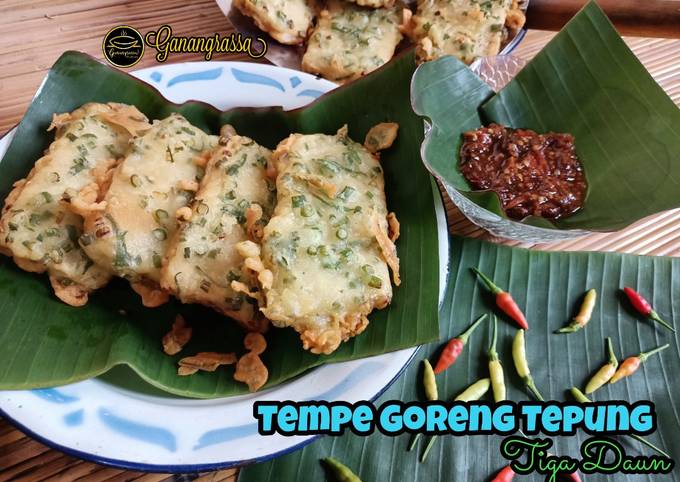 8. TEMPE GORENG TEPUNG TIGA DAUN