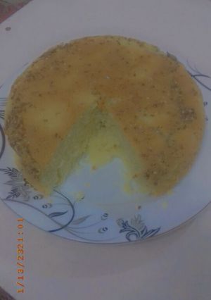 عکسی از دستور کیک بدون فر