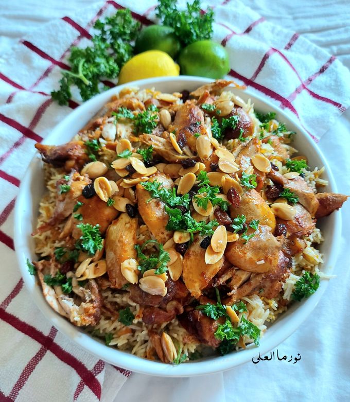 صورة لوصفة رز بخاري