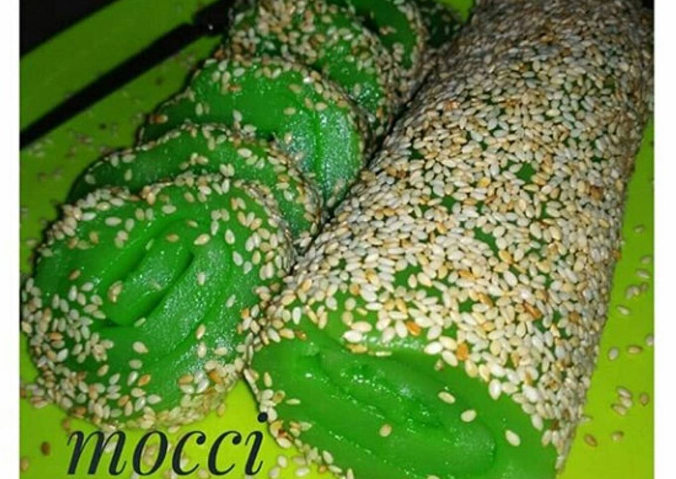 Resep Mochi gulung wijen