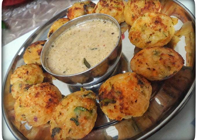 Suji Appe Recipe by Subhadra Arya@my_kitchentreasures - Cookpad