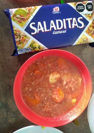 Una foto de Sopa de atún