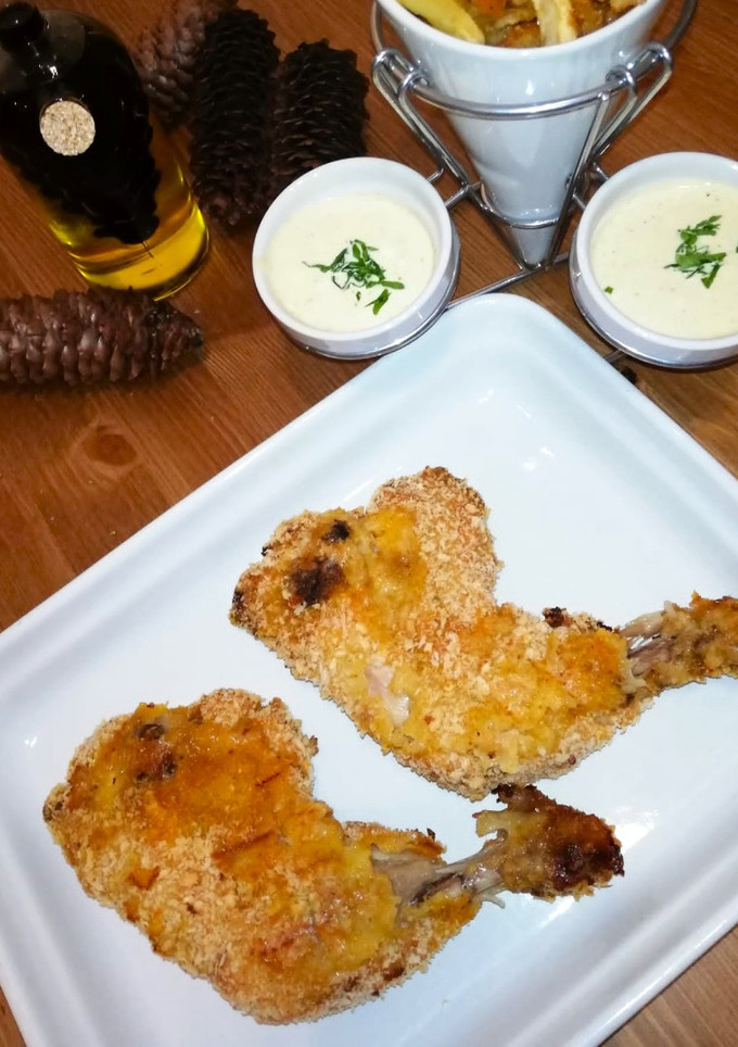 Una foto de Pollo rebozado al limón