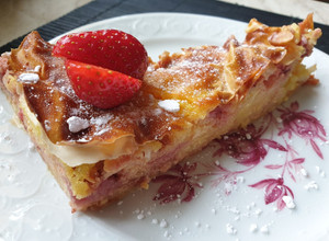 Epres-túrós öntött rétes recept fotója
