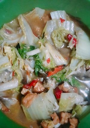 Foto resep 110. Tumis Sawi Putih Jamur Tempe 🥗