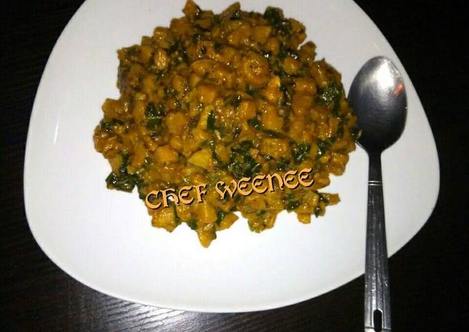 Unripe plantain porridge