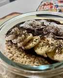 Porridge con hummus al cacao 🍌🥥