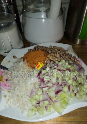 A picture of Native Rice and beans.