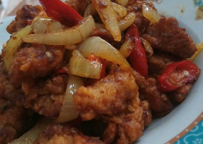 Ayam Crispy Saos Padang