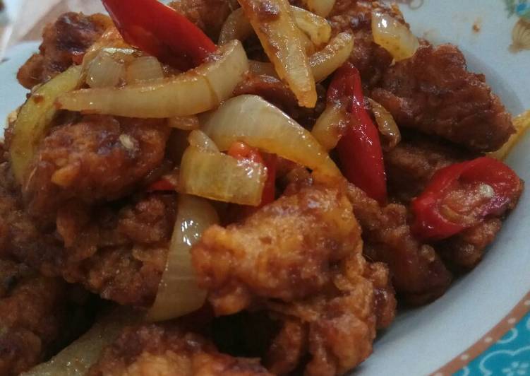 Bagaimana Membuat Ayam Crispy Saos Padang, Lezat
