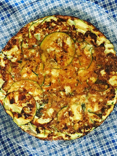 Una foto de Tortilla de zapallo italiano
