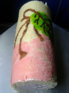 Foto resep Japanese Roll Cake Motif (Kukus)