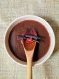 Xocolatl 🤎Bebida de cacao estilo prehispánico, amarga, picante, aromática y espumosa 🌶️ sin lácteos
