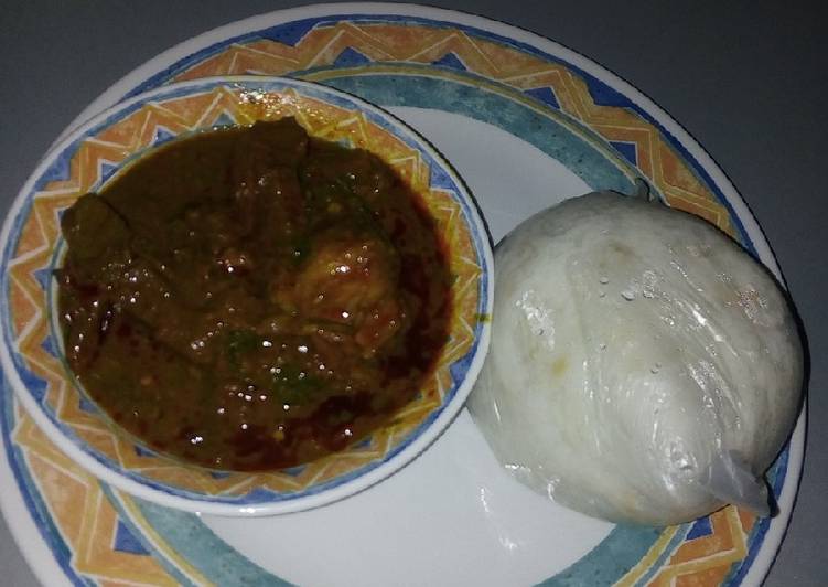 Simple Way to Prepare Favorite Baobab soup (miyar kuka) $ Jasmice rice swallow (Tuwon Shinkafa)